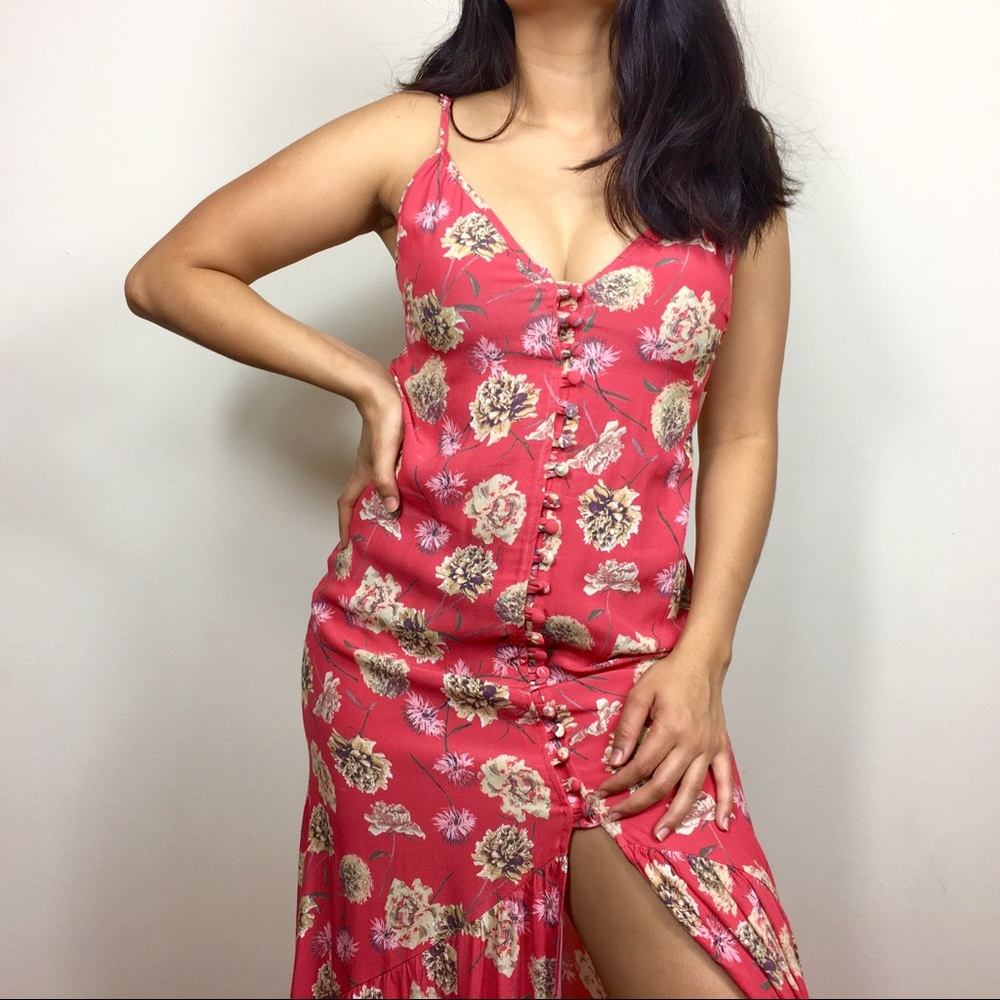 NWT Flynn Skye | Unbutton Me Fresh Maxi Dress